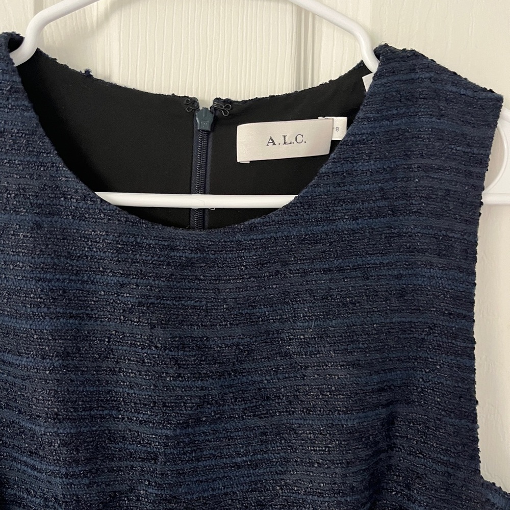 A.L.C. Midnight Blue Officewear Midi Dress